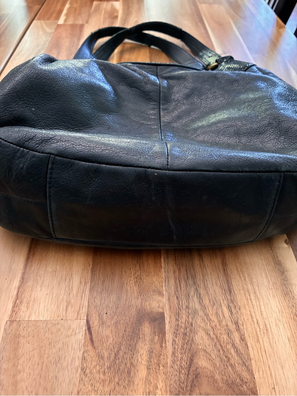 Coach Soho Black Leather Purse Shoulder Bag Hobo Slouch Snakeskin F19453 EUC - Picture 5 of 14
